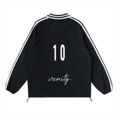 Benin city Striped Collar Sweatshirt