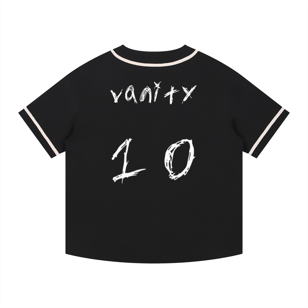 vanity Piped Button-Up Jersey