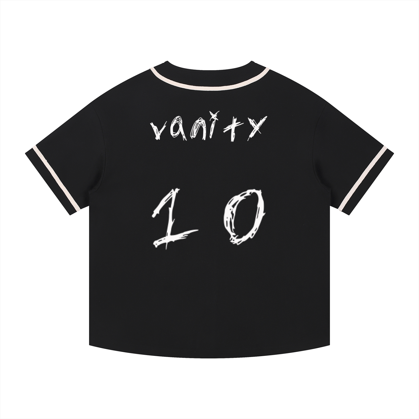 vanity Piped Button-Up Jersey