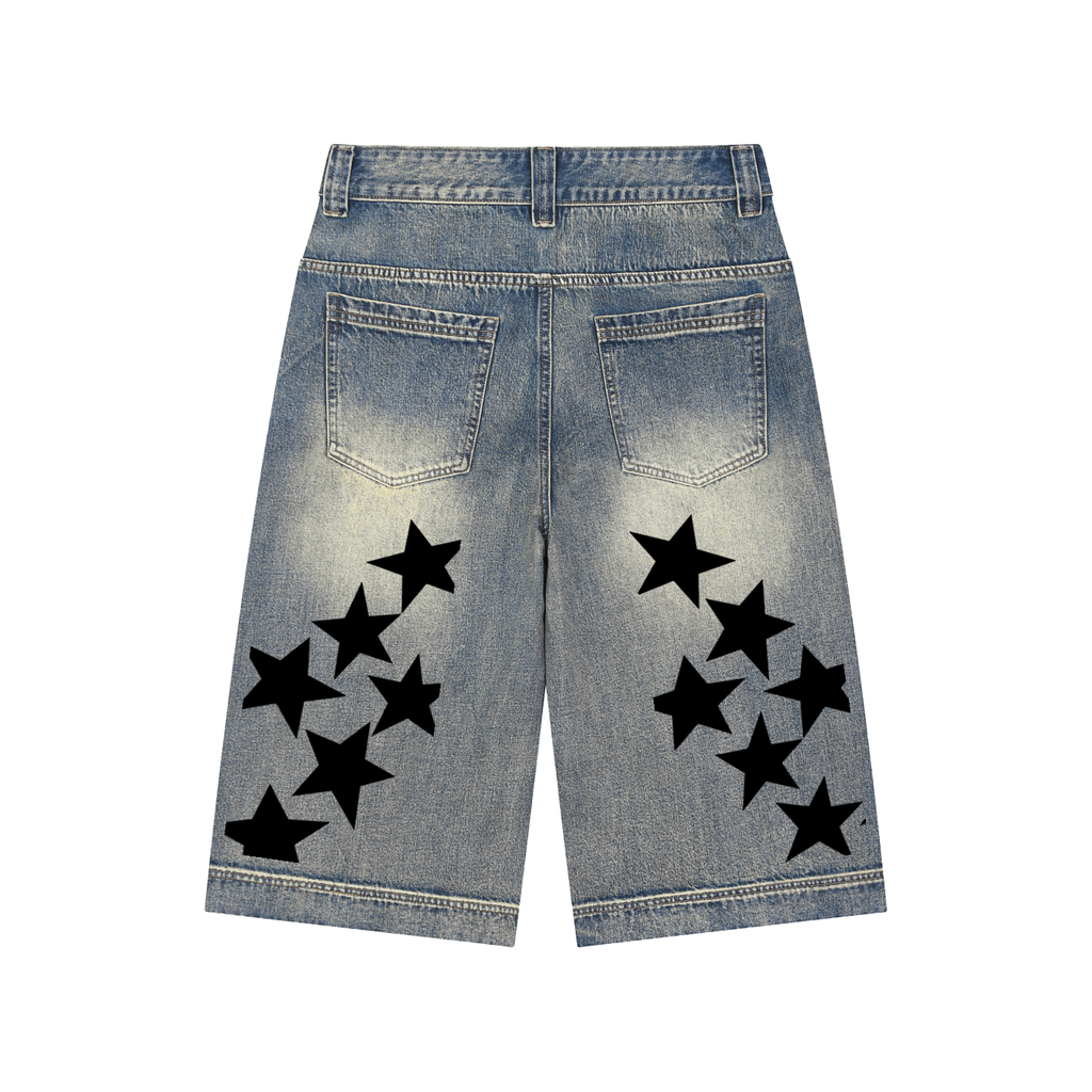 Vanity Wash Baggy Denim Shorts